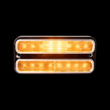 LED Side Marker Lights (Amber Lights, Clear Lens) - 1968-72 GMC Chevy Truck