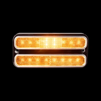 LED Side Marker Lights (Amber Lights, Clear Lens) - 1968-72 GMC Chevy Truck