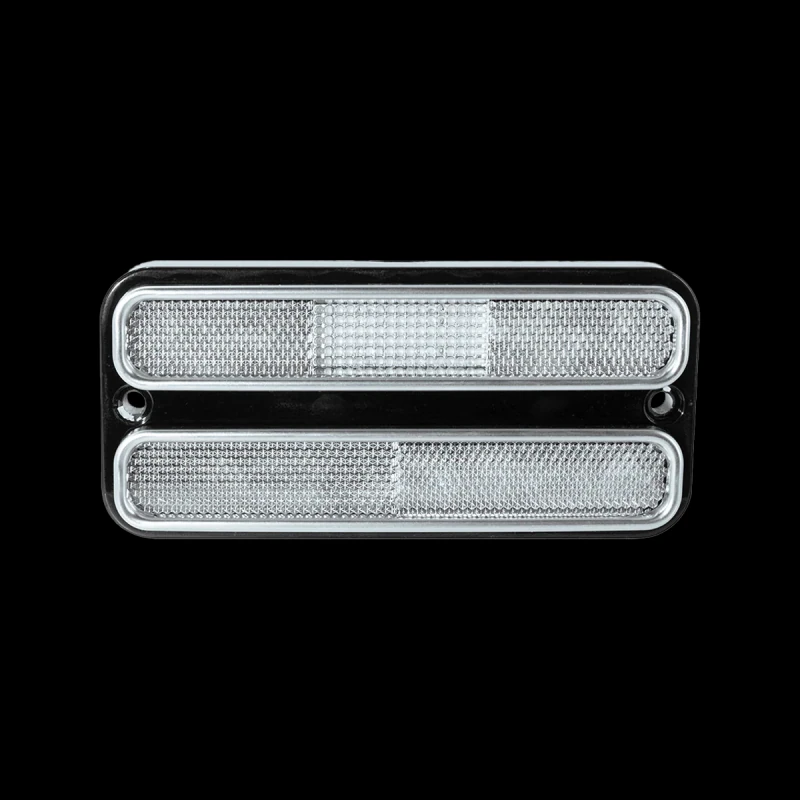 Clear lens LED side marker lights in red and amber for 1968-72 Chevy truck
