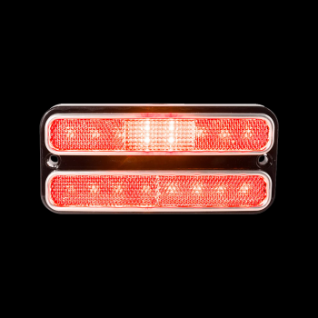 LED Side Marker Lights (Red Lights, Clear Lens) - 1968-1972 GMC Chevy Truck