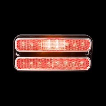LED Side Marker Lights (Red Lights, Clear Lens) - 1968-1972 GMC Chevy Truck
